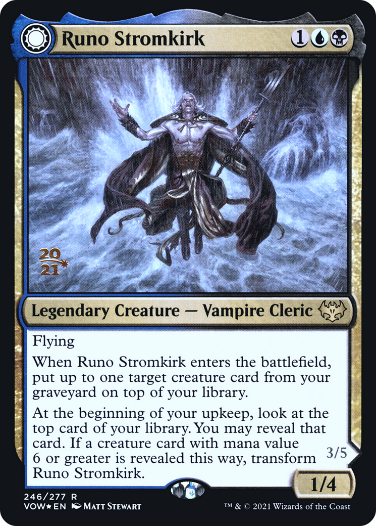 {R} Runo Stromkirk // Krothuss, Lord of the Deep [Innistrad: Crimson Vow Prerelease Promos][PR VOW 246]
