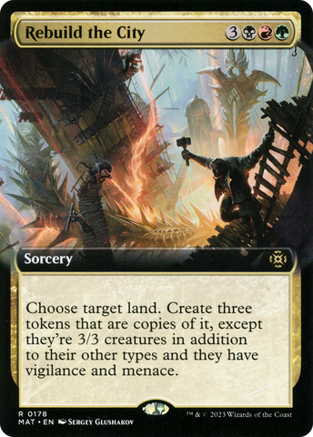{R} Rebuild the City (Extended Art) [March of the Machine: The Aftermath][MAT 178]