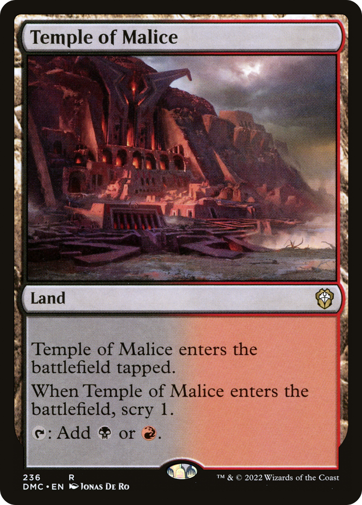 {R} Temple of Malice [Dominaria United Commander][DMC 236]