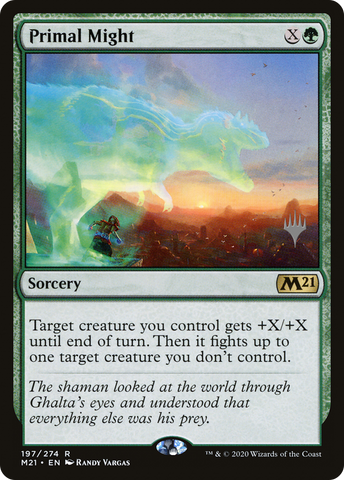 {R} Primal Might (Promo Pack) [Core Set 2021 Promos][PP M21 197]