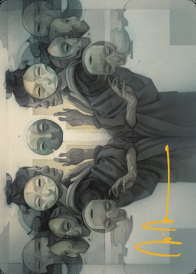 {A} Vesuvan Duplimancy Art Card (Gold-Stamped Signature) [Dominaria United Art Series][GS ADMU 019]