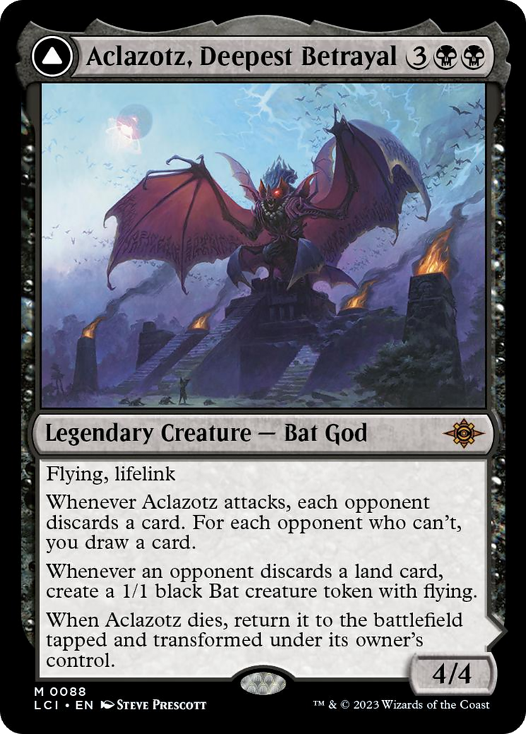 {@R} Aclazotz, Deepest Betrayal // Temple of the Dead [The Lost Caverns of Ixalan][LCI 088]