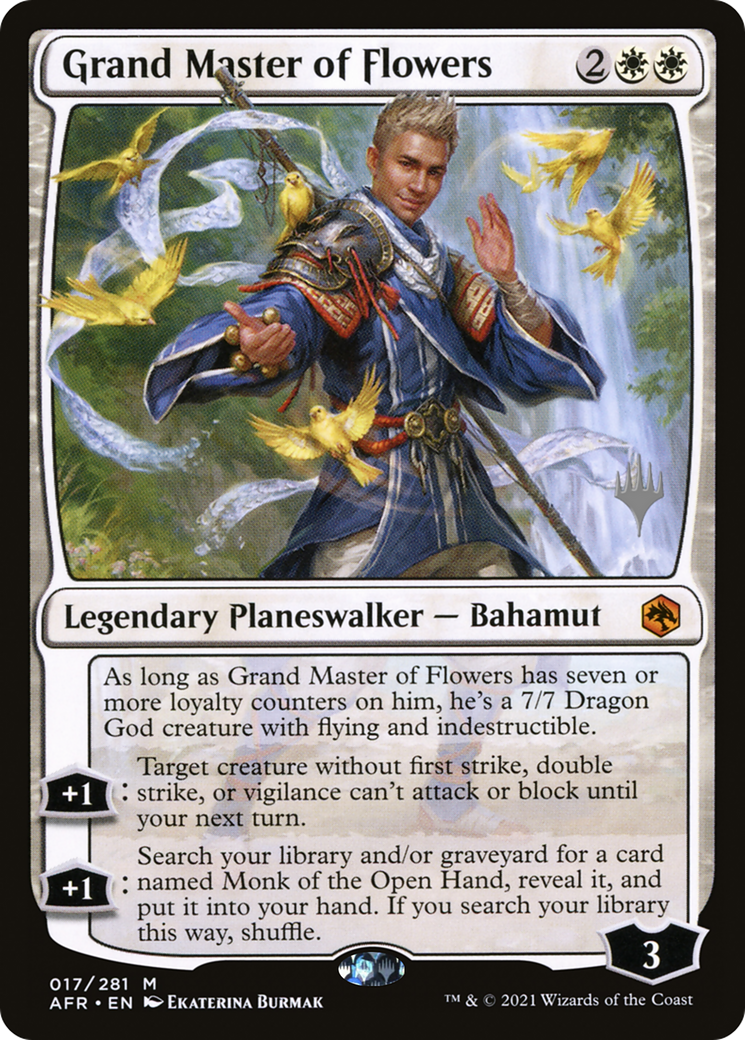 {R} Grand Master of Flowers (Promo Pack) [Dungeons & Dragons: Adventures in the Forgotten Realms Promos][PP AFR 017]