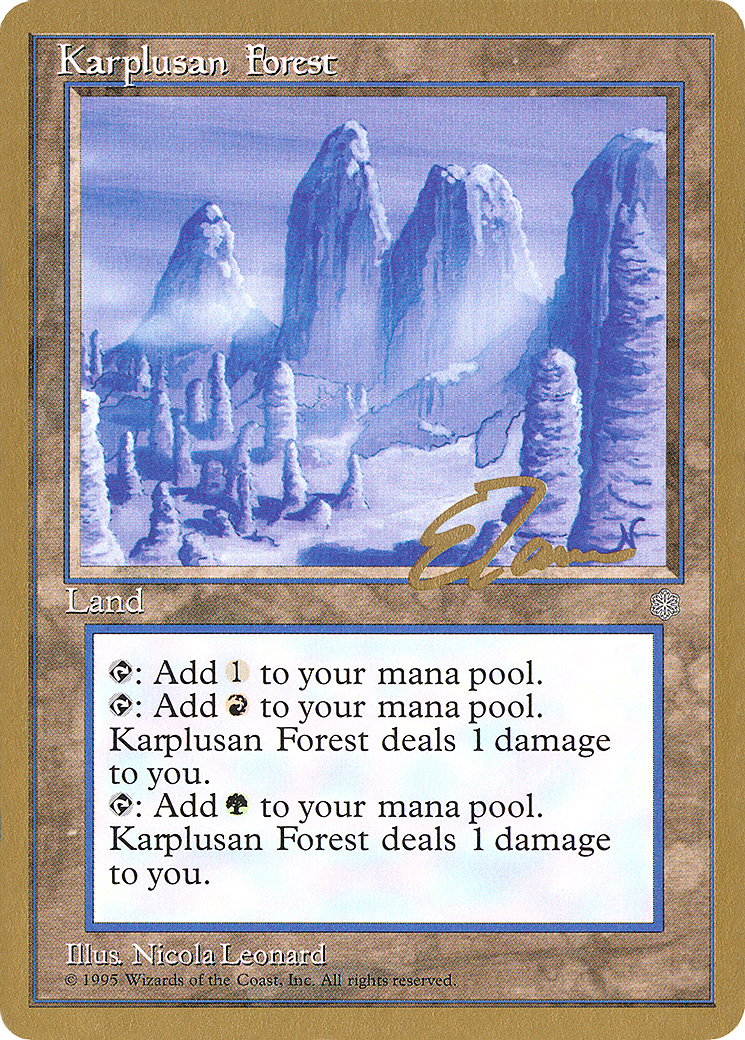 {R} Karplusan Forest (Eric Tam) [Pro Tour Collector Set][GB PTC ET356]