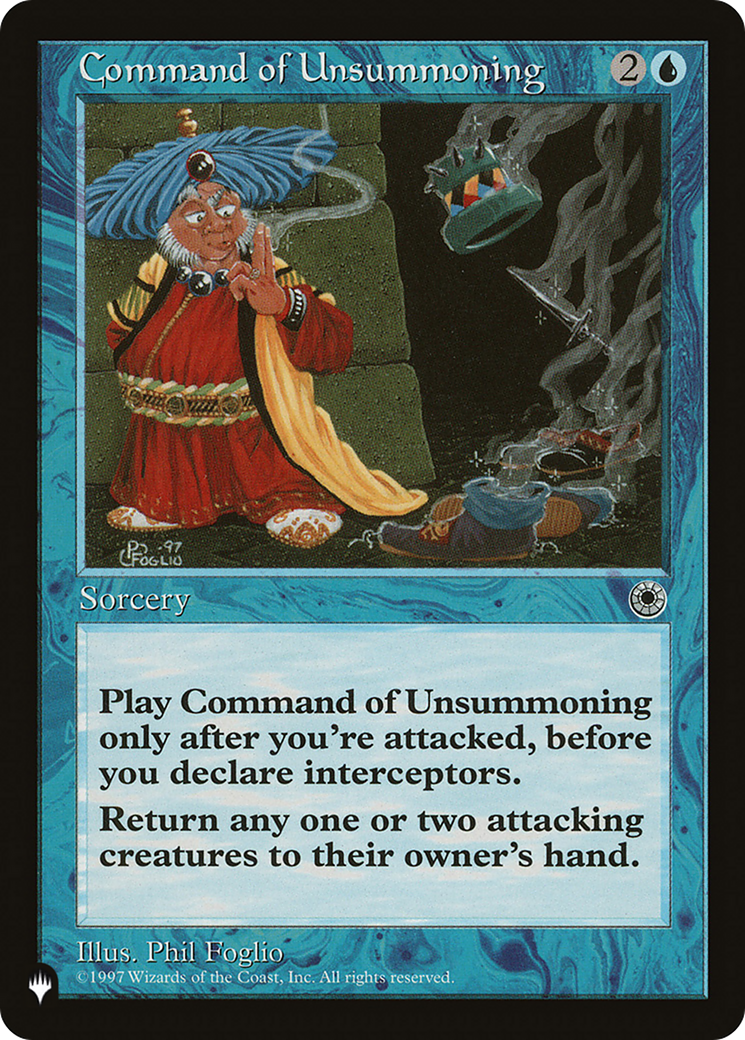 Command of Unsummoning [LIST ]