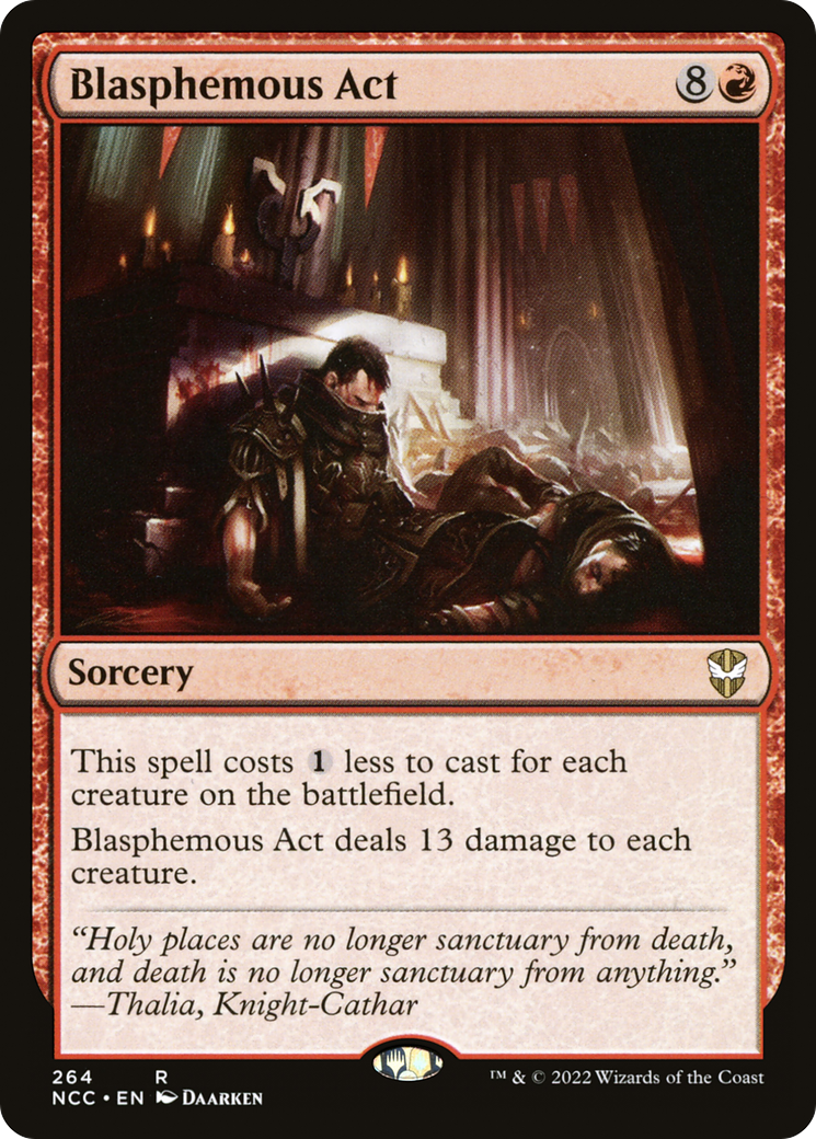 {R} Blasphemous Act [Streets of New Capenna Commander][NCC 264]