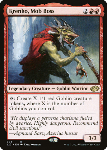 {R} Krenko, Mob Boss [Jumpstart 2022][J22 564]