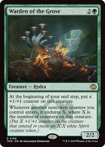 {@R} Warden of the Grove [Tarkir: Dragonstorm][TDM 166]