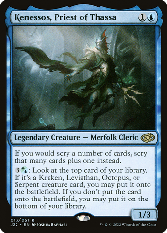 {R} Kenessos, Priest of Thassa [Jumpstart 2022][J22 013]