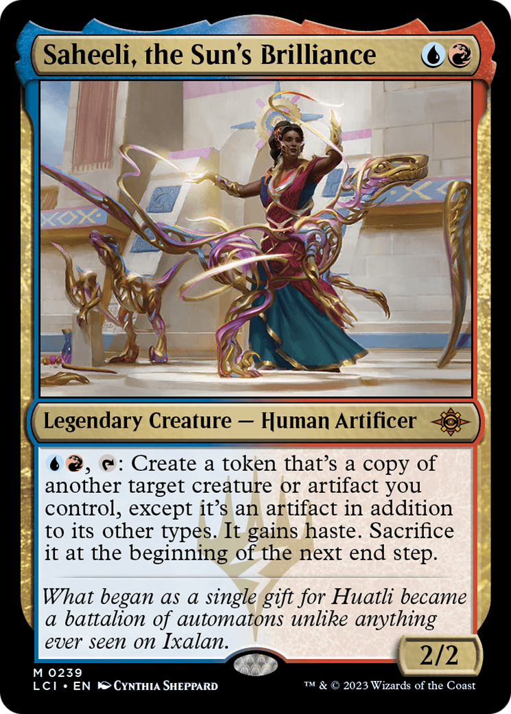 {@R} Saheeli, the Sun's Brilliance [The Lost Caverns of Ixalan][LCI 239]