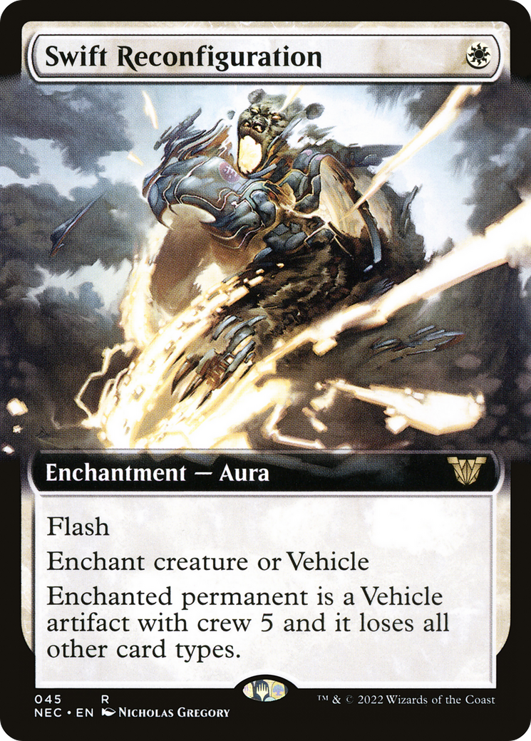 {R} Swift Reconfiguration (Extended Art) [Kamigawa: Neon Dynasty Commander][NEC 045]
