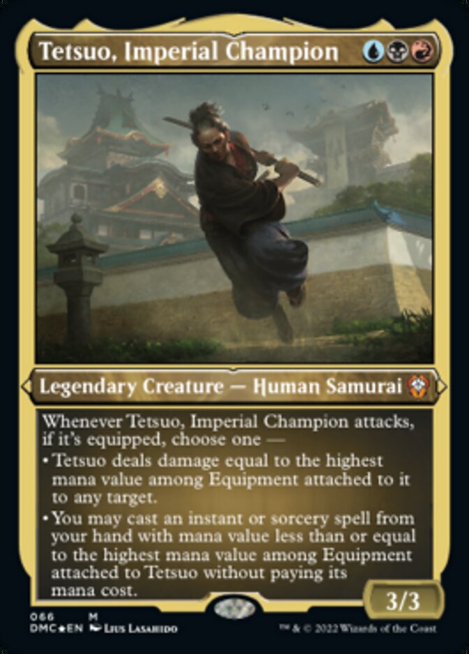 {R} Tetsuo, Imperial Champion (Foil Etched) [Dominaria United Commander][DMC 066]