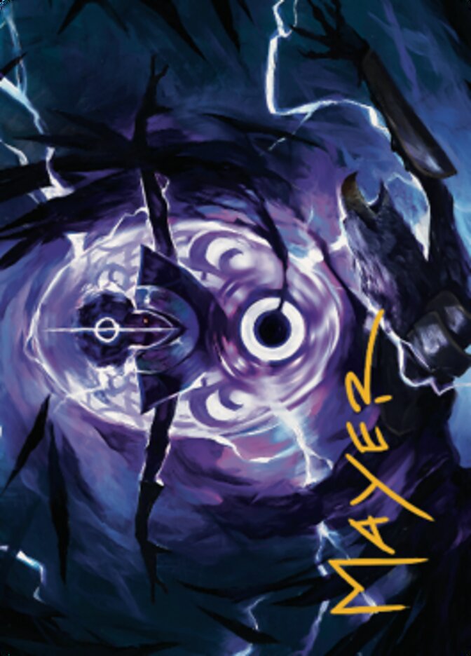 {A} Rona's Vortex Art Card (Gold-Stamped Signature) [Dominaria United Art Series][GS ADMU 016]