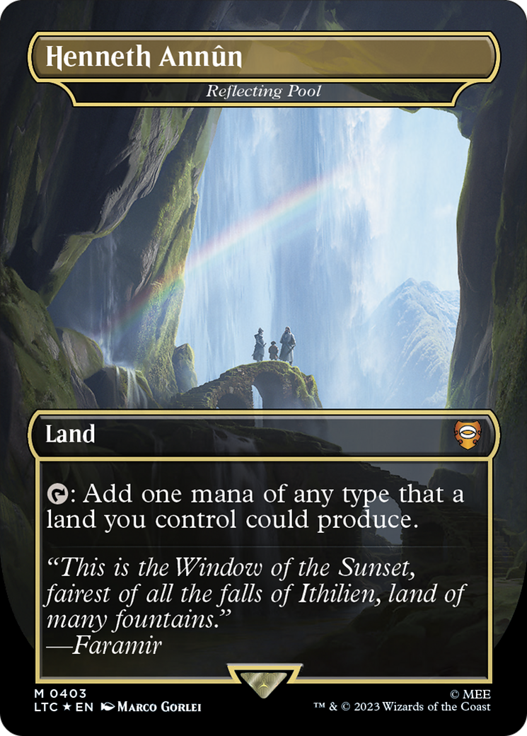 {R} Reflecting Pool - Henneth Annun (Surge Foil Realms and Relics) [The Lord of the Rings: Tales of Middle-Earth Commander][LTC 403]