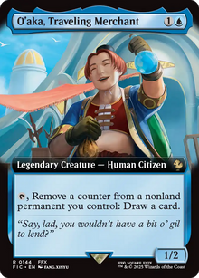 {R} O'aka, Traveling Merchant (Extended Art) [FINAL FANTASY Commander][FIC 144]