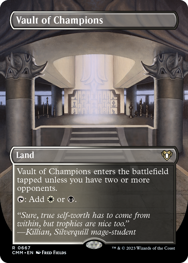 {R} Vault of Champions (Borderless Alternate Art) [Commander Masters][CMM 667]
