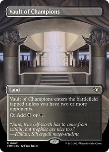 {R} Vault of Champions (Borderless Alternate Art) [Commander Masters][CMM 667]