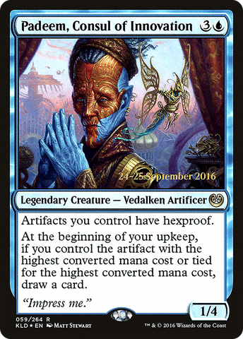 {R} Padeem, Consul of Innovation [Kaladesh Prerelease Promos][PR KLD 059]