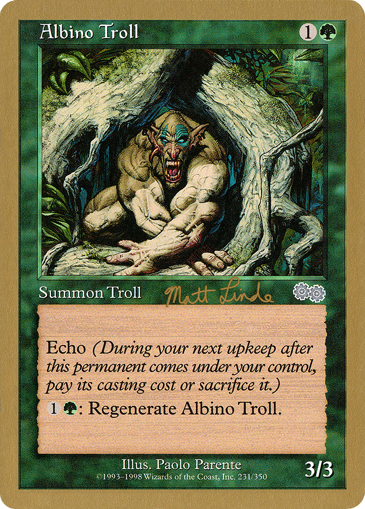 {C} Albino Troll (Matt Linde) [World Championship Decks 1999][GB WC99 ML231]