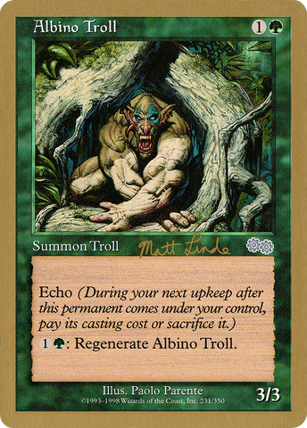 {C} Albino Troll (Matt Linde) [World Championship Decks 1999][GB WC99 ML231]