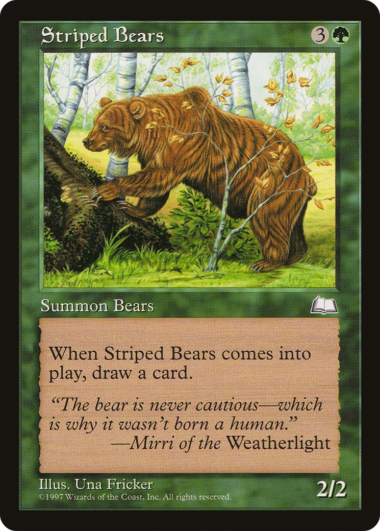 {C} Striped Bears [Weatherlight][WTH 140] - Misty Mountain Games