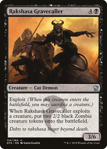 {C} Rakshasa Gravecaller [Dragons of Tarkir][DTK 114]