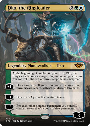 {@R} Oko, the Ringleader (Borderless) [Outlaws of Thunder Junction][OTJ 305]