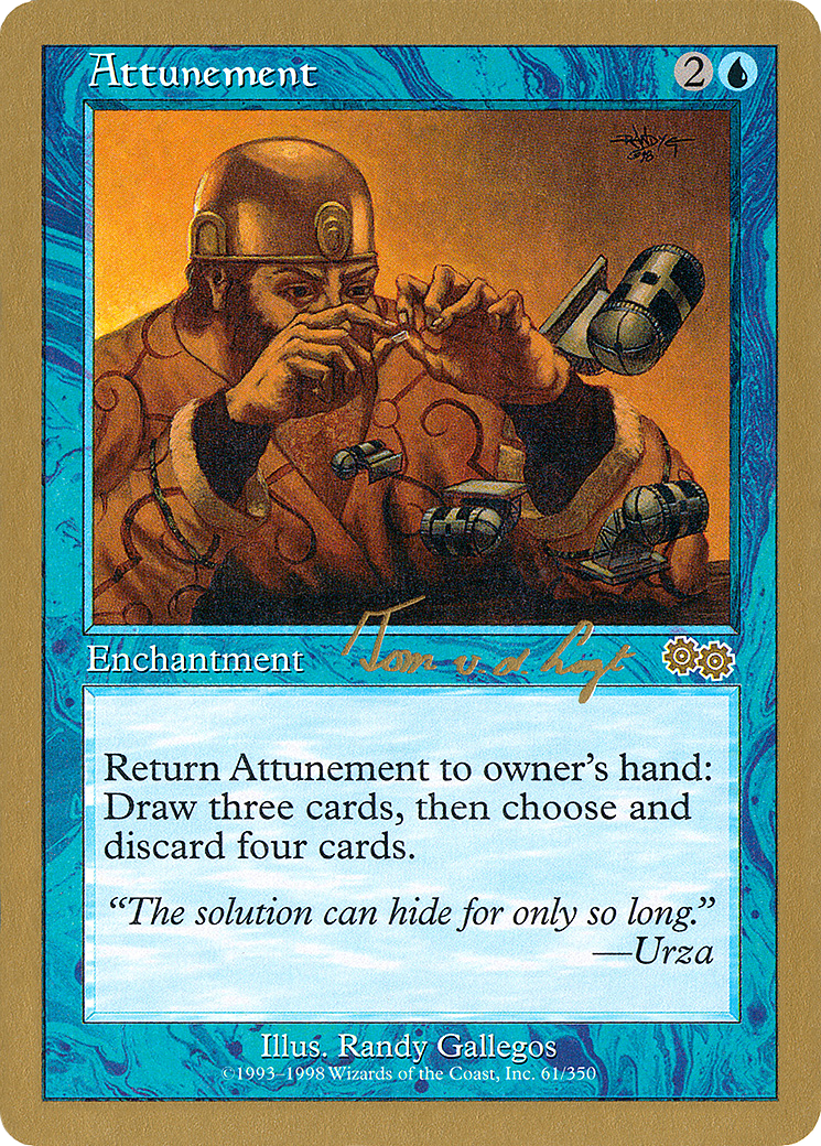 {R} Attunement (Tom van de Logt) [World Championship Decks 2000][GB WC00 TVDL61]