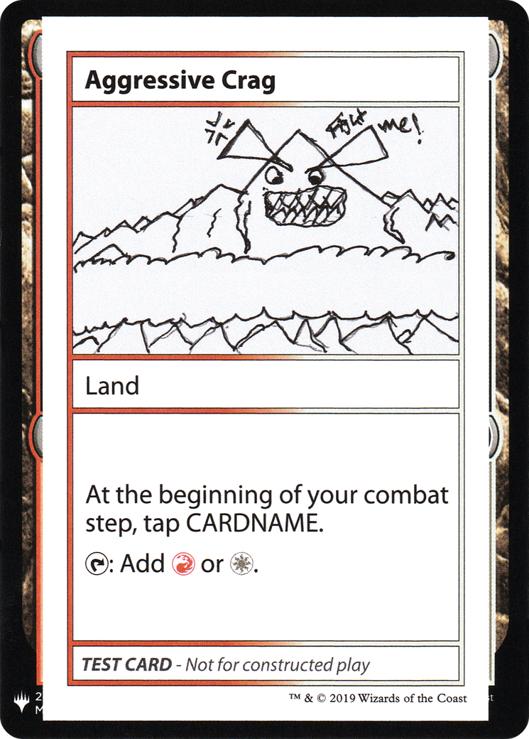 {R} Aggressive Crag [Mystery Booster Playtest Cards][CON CMB1 112]