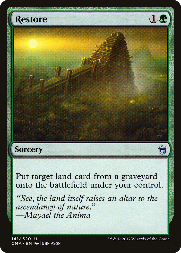 {C} Restore [Commander Anthology][CMA 141] - Misty Mountain Games