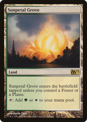 {R} Sunpetal Grove [Magic 2012][M12 229]