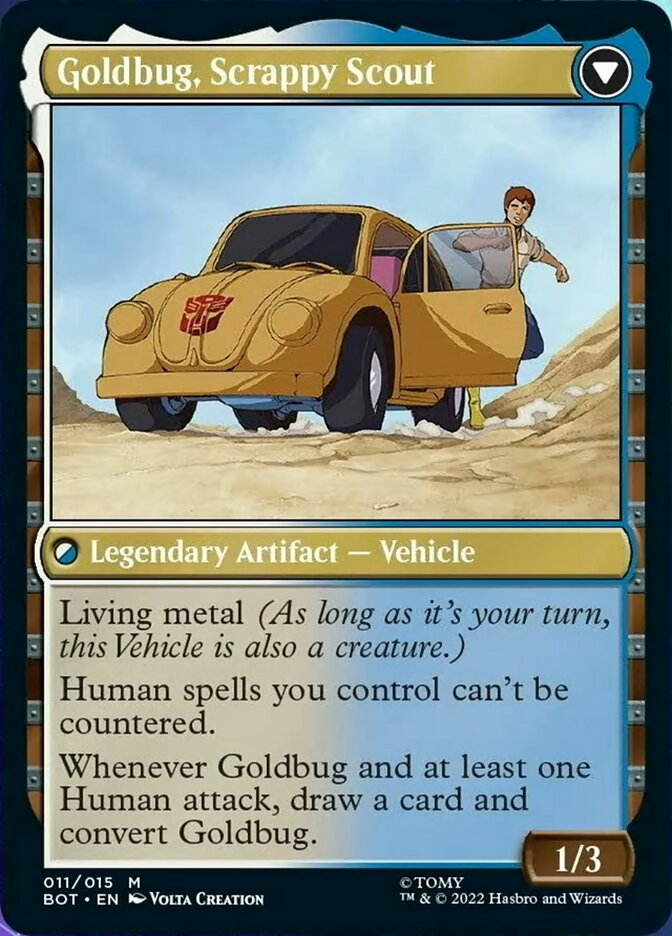 {R} Goldbug, Humanity's Ally // Goldbug, Scrappy Scout [Transformers][BOT 011]