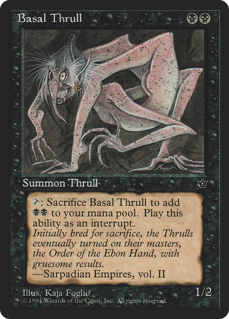 {C} Basal Thrull (Kaja Foglio) [Fallen Empires][FEM 34A]