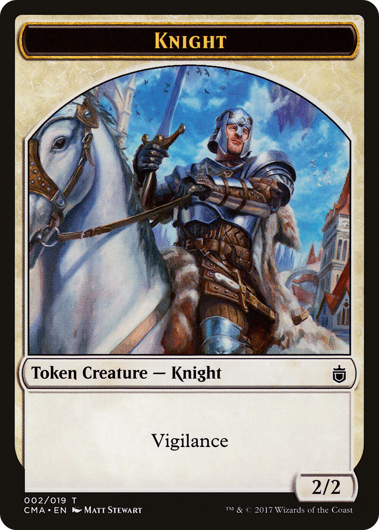 {T} Knight Token [Commander Anthology Tokens][TCMA 002]