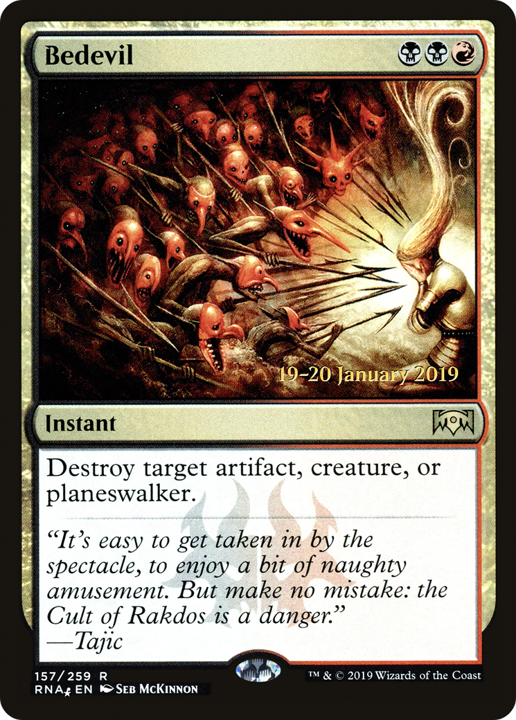 {R} Bedevil [Ravnica Allegiance Prerelease Promos][PR RNA 157]