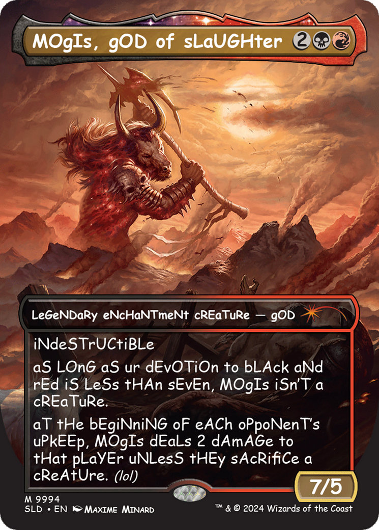 {R} MOgIs, gOD of sLaUGHter (9994) [Secret Lair Drop Series][SLD 9994]