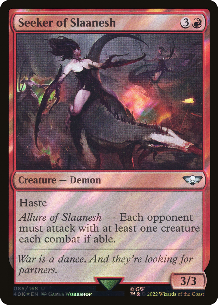 {C} Seeker of Slaanesh (Surge Foil) [Universes Beyond: Warhammer 40,000][SF 40K 085]