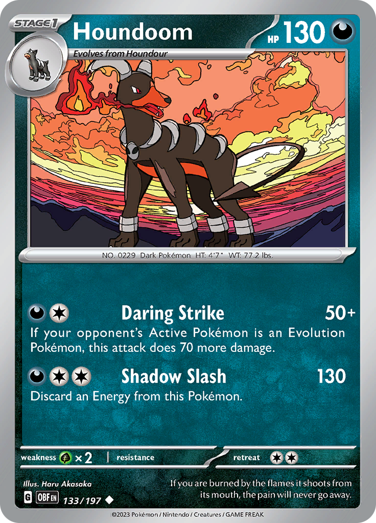 Houndoom 133 - SV03 Obsidian Flames