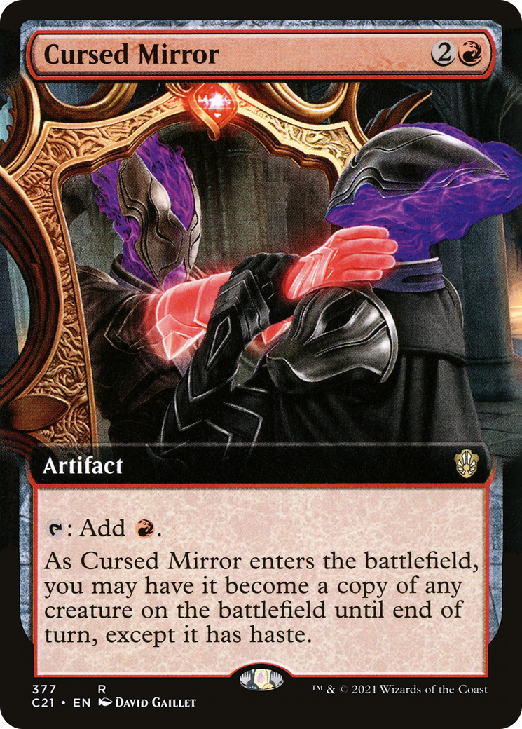 {R} Cursed Mirror (Extended Art) [Commander 2021][C21 377]