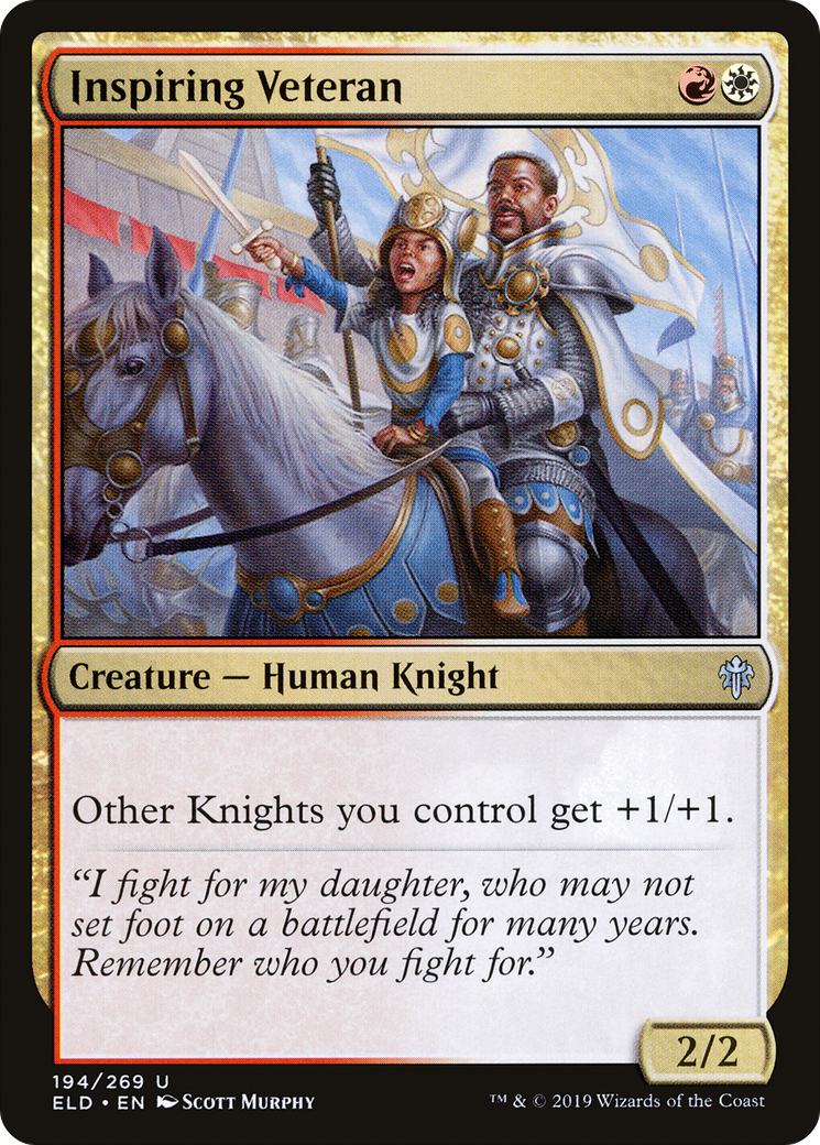 {C} Inspiring Veteran [Throne of Eldraine][ELD 194]