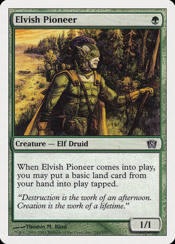 {C} Elvish Pioneer [Eighth Edition][8ED 243]