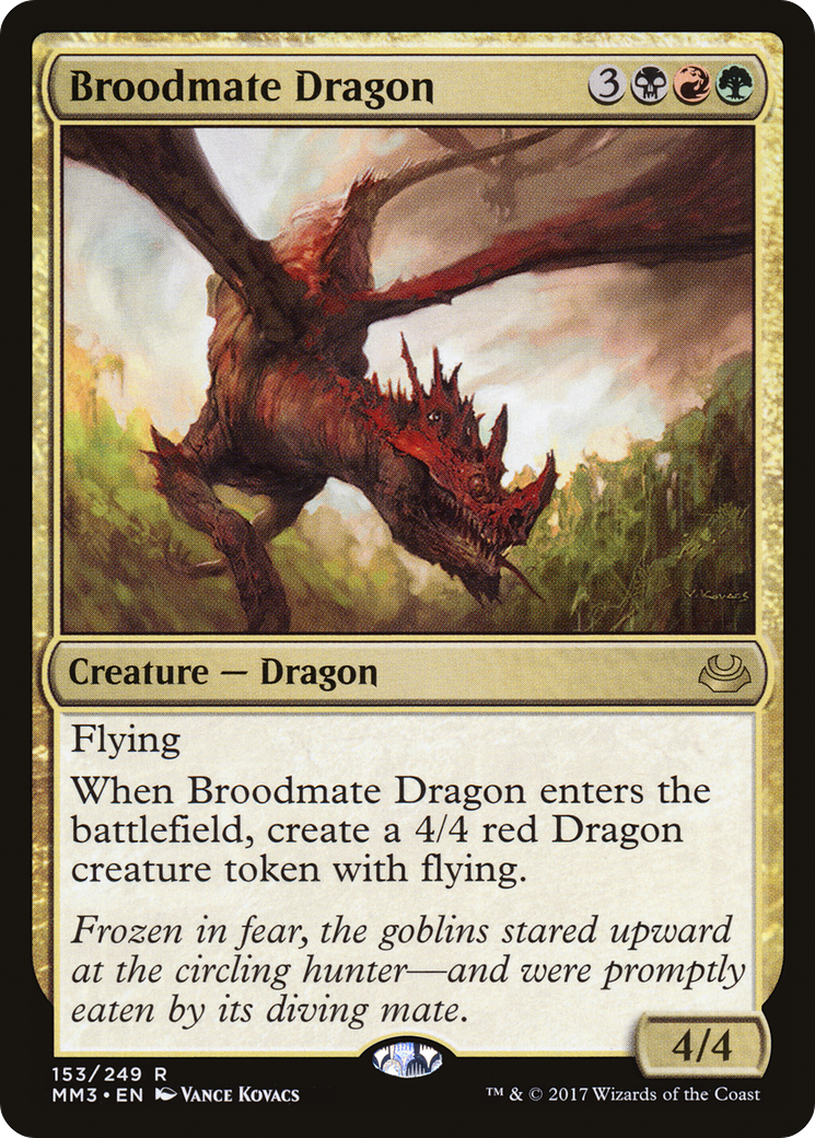 {R} Broodmate Dragon [Modern Masters 2017][MM3 153]