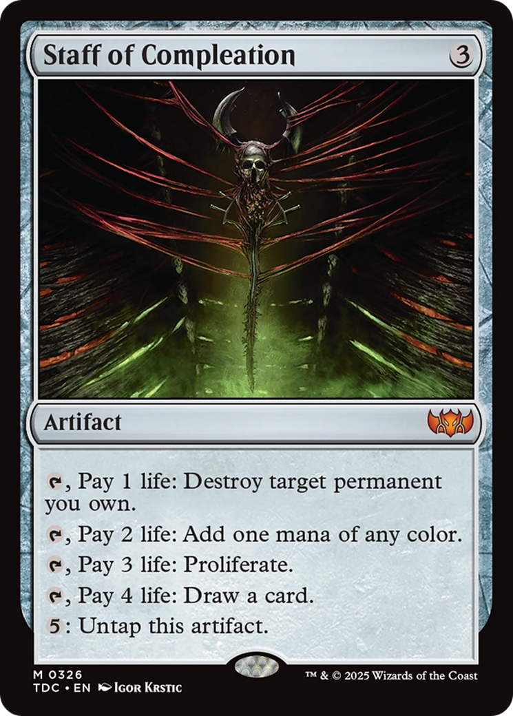 {R} Staff of Compleation [Tarkir: Dragonstorm Commander][TDC 326]