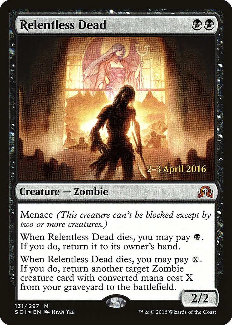{R} Relentless Dead [Shadows over Innistrad Prerelease Promos][PR SOI 131] - Misty Mountain Games