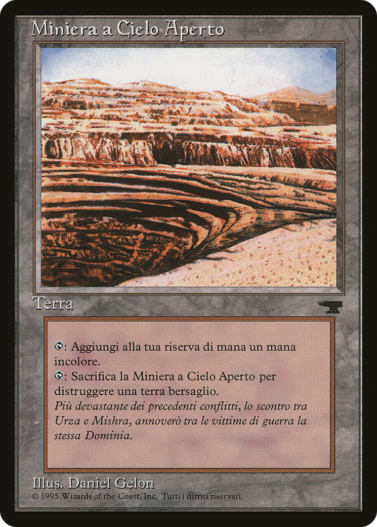 {C} Strip Mine (Italian) - "Miniera a Cielo Aperto" [Rinascimento][RIN 174] - Misty Mountain Games