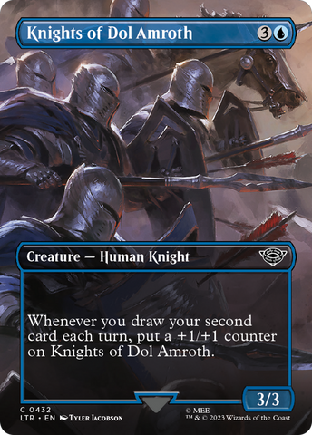 {C} Knights of Dol Amroth (Borderless Alternate Art) [The Lord of the Rings: Tales of Middle-Earth][LTR 432]
