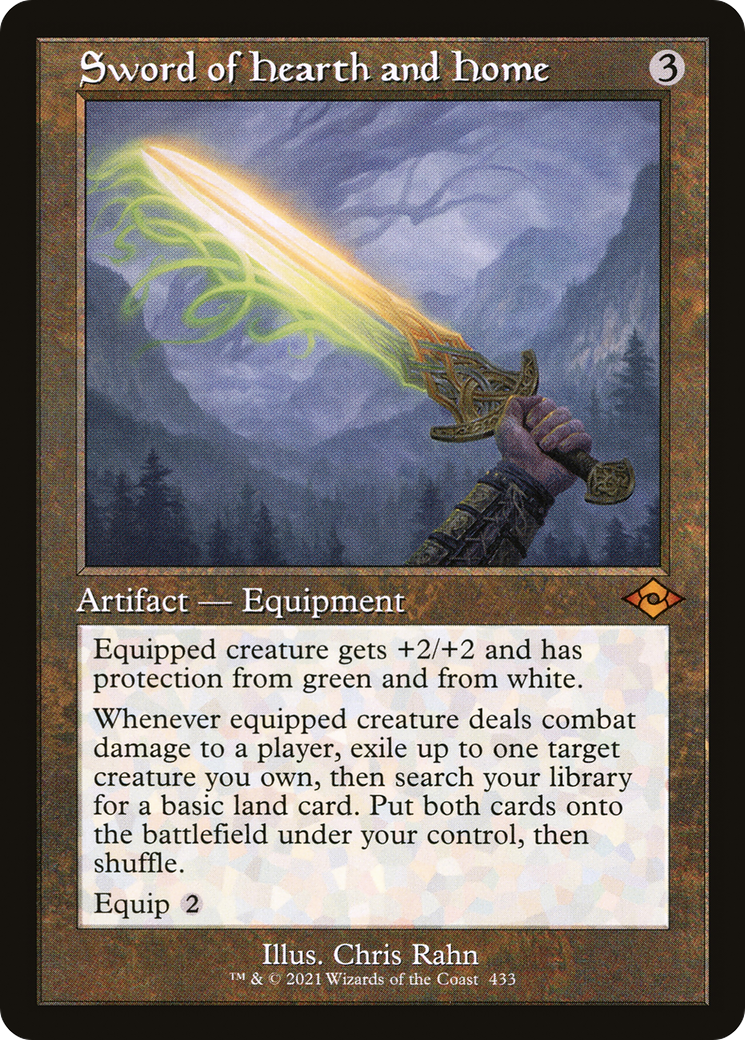 {R} Sword of Hearth and Home (Retro Frame) (Foil) [Modern Horizons 2] [MH2 433]