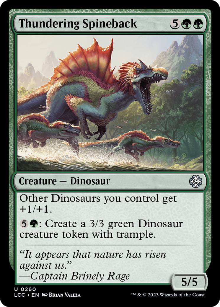{C} Thundering Spineback [The Lost Caverns of Ixalan Commander][LCC 260]