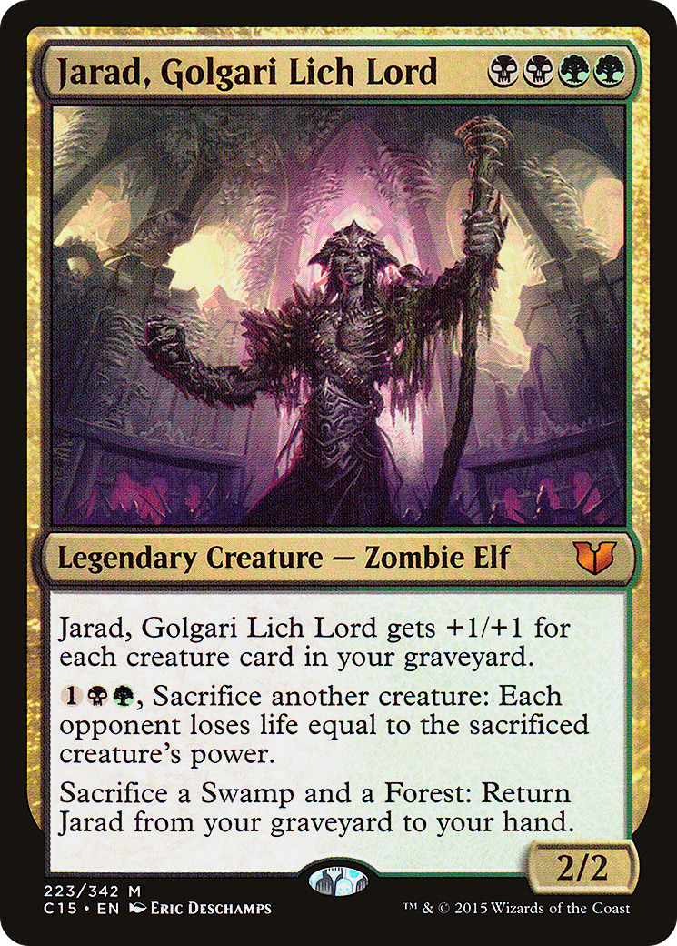 {R} Jarad, Golgari Lich Lord [Commander 2015][C15 223] - Misty Mountain Games