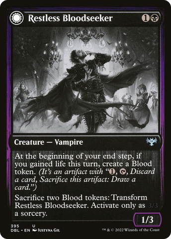 {C} Restless Bloodseeker // Bloodsoaked Reveler [Innistrad: Double Feature][DBL 395]